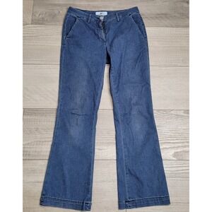 Shaft Jeans Womens 30x29 Macri Flare Italian Luxury Denim Silk Stretch Indigo